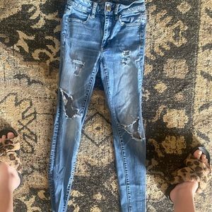 American Eagle Outfitters super stretch ripped jeans
